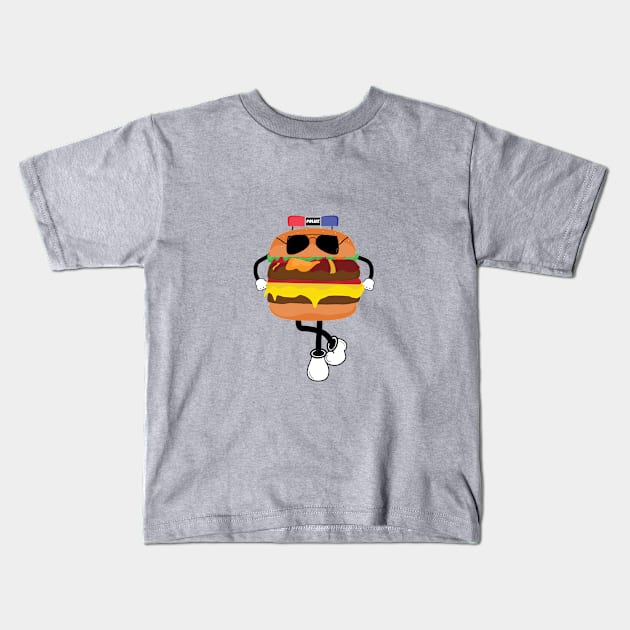 Burger Police Kids T-Shirt by jhive